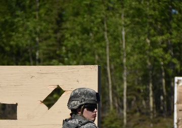 Security Forces Airman take Clear aim