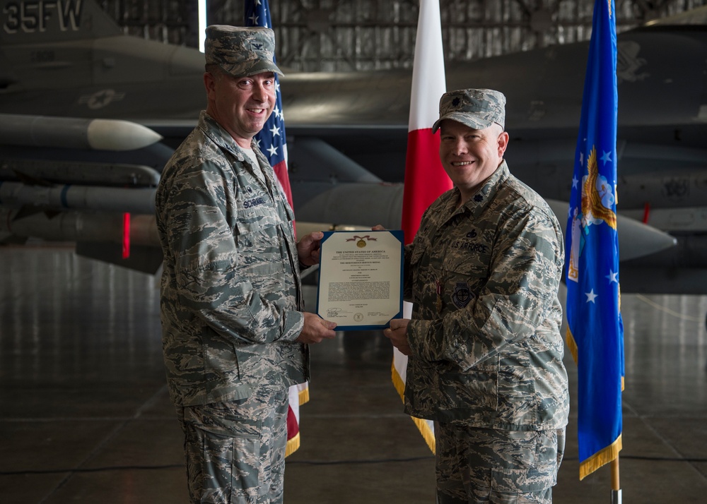 The 35th Maintenance Squadron change of command