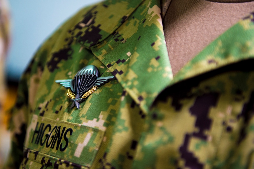 U.S. American and French Armed Forces parachute together on D-Day 74th Anniversary