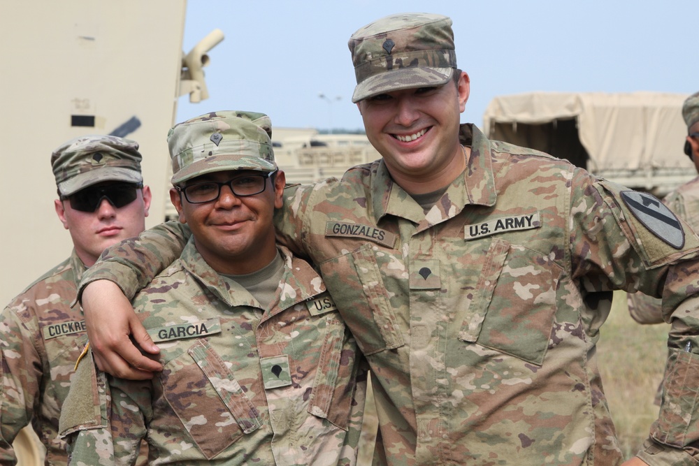 2-8 CAV, 1st Armored Brigade Combat Team, 1st Cavalry Division during Exercise Saber Strike