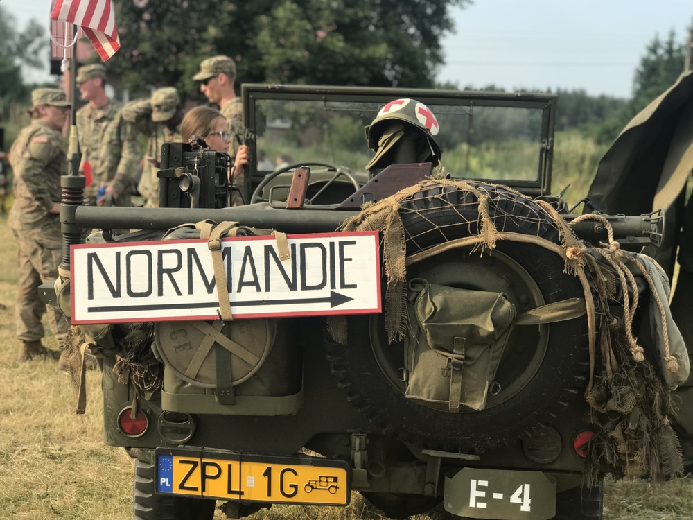 2-8 CAV, 1st Armored Brigade Combat Team, 1st Cavalry Division at community event in Poland during Saber Strike