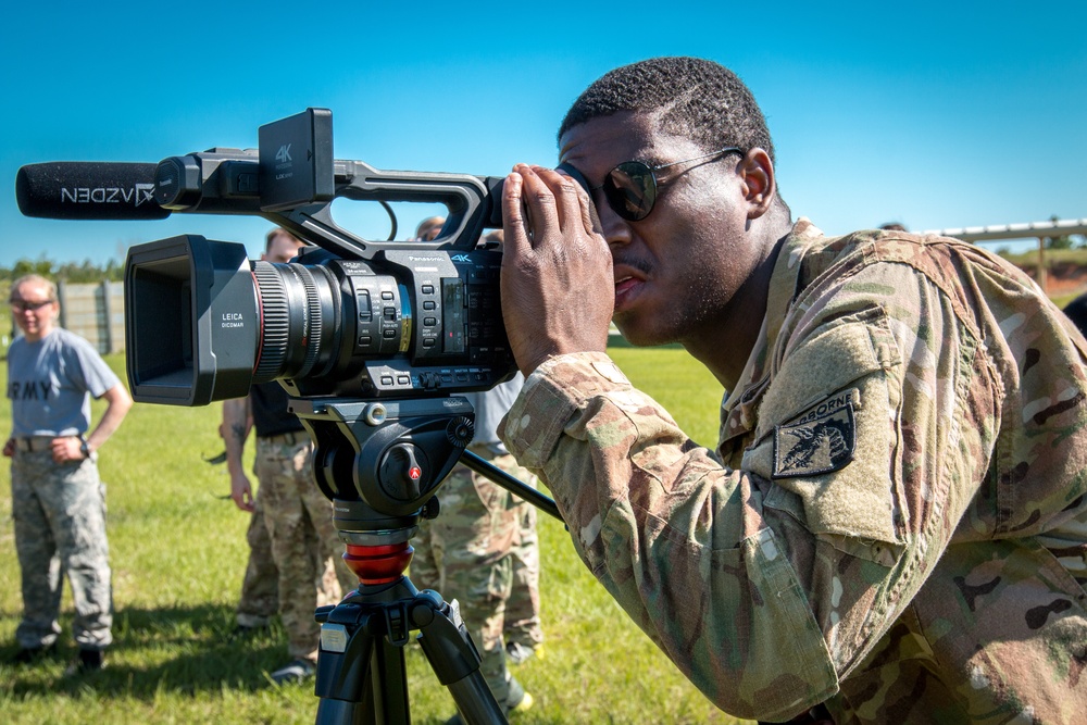 US Army Broadcast Specialist At Work