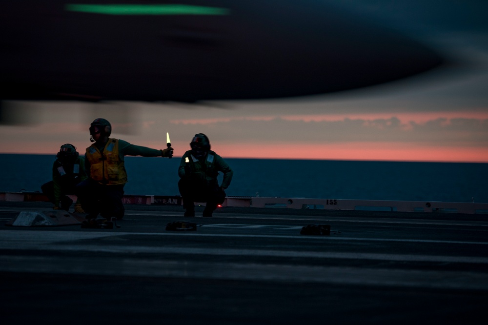 Night Flight Operations Aboard GHWB