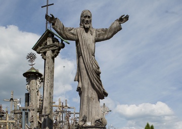 Saber Strike 18 Marines Visit Historic Hill of Crosses