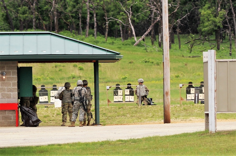 Weapons training for CSTX 86-18-04 at Fort McCoy