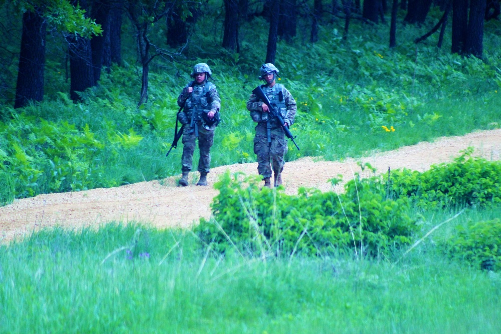 Weapons training for CSTX 86-18-04 at Fort McCoy