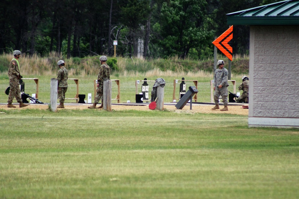 Weapons training for CSTX 86-18-04 at Fort McCoy