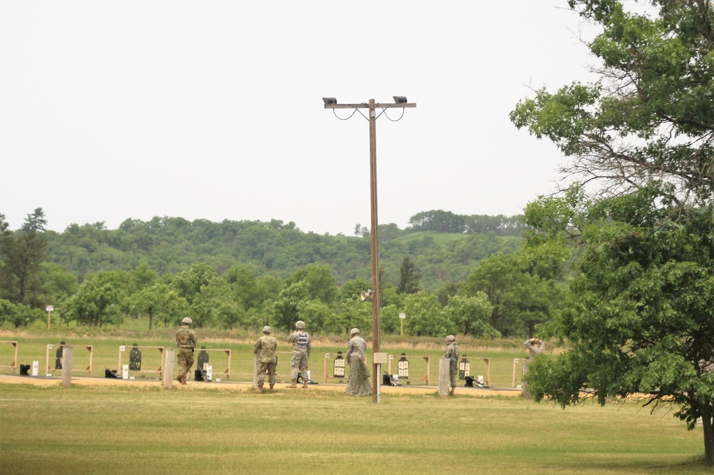 Weapons training for CSTX 86-18-04 at Fort McCoy