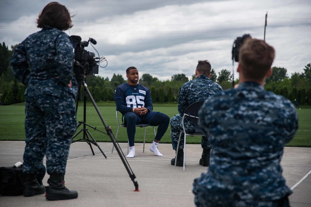 Sailors interview Lt. Keenan Reynolds