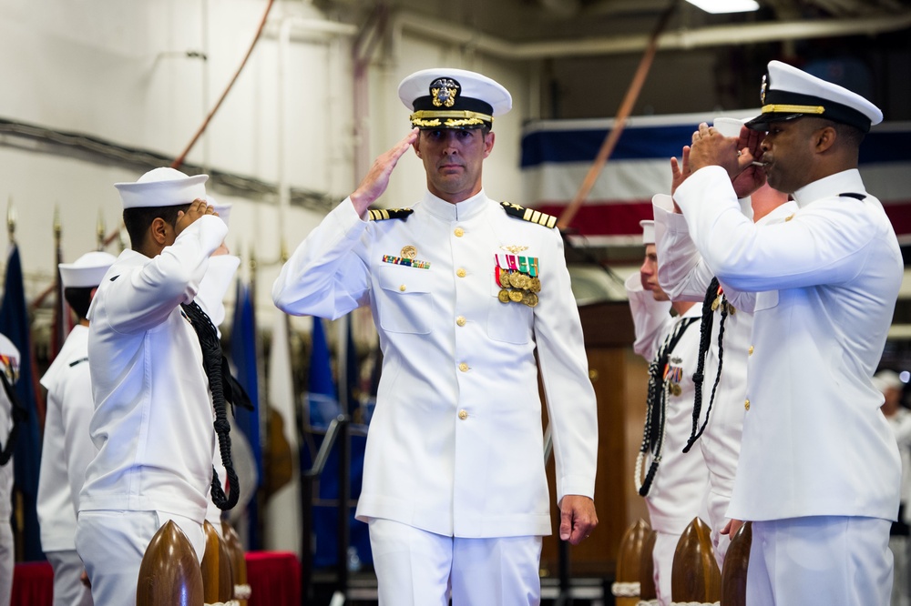 USS America Conduct Change of Command Ceremony