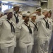 USS America Sailors render honors during ceremony