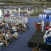 USS America comanding officer delivers speech during ceremony