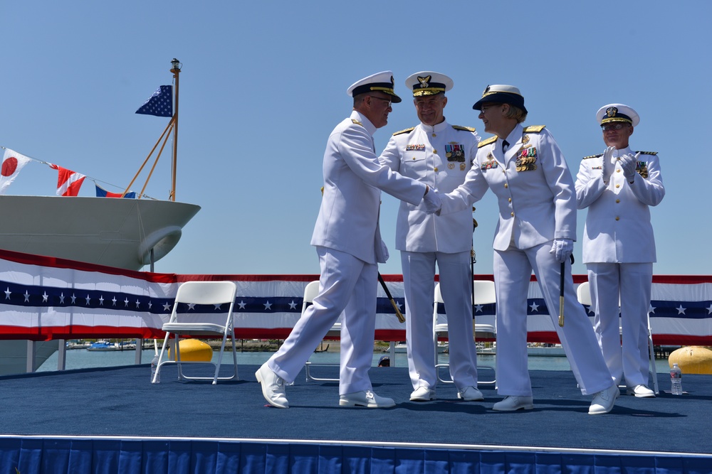 Coast Guard Pacific Area holds change-of-command ceremony