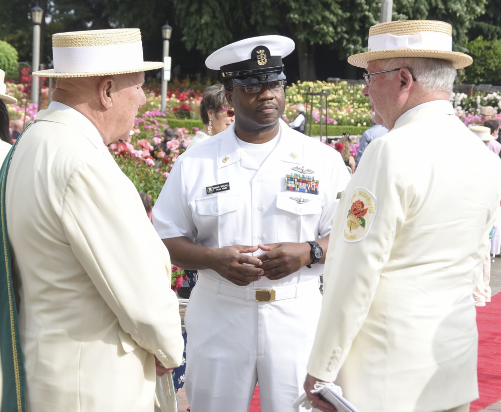 Royal Rosarians Honorary Knighting Ceremony in Peninsula Park Rose Garden