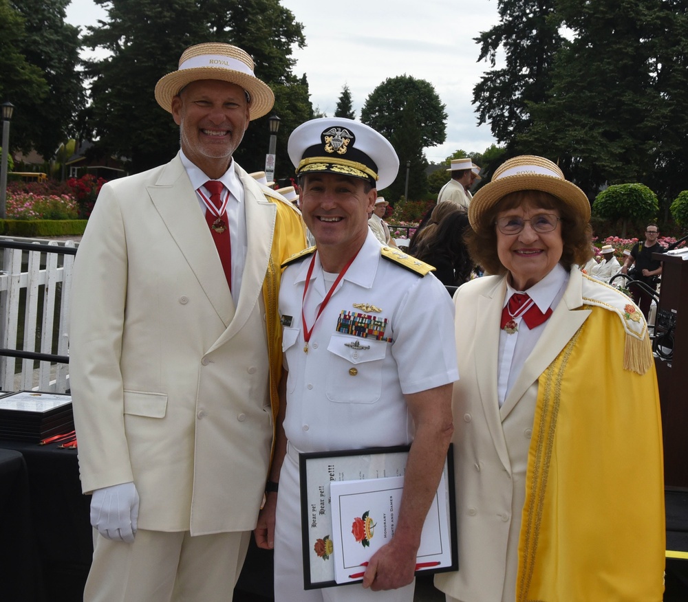 Royal Rosarians Honorary Knighting Ceremony in Peninsula Park Rose Garden