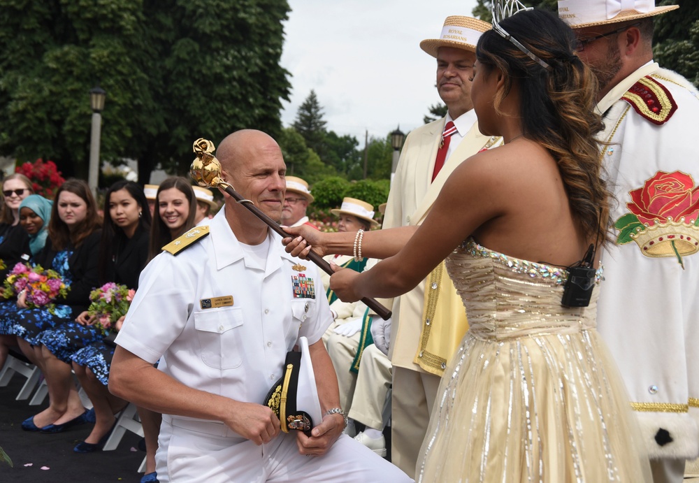 Royal Rosarians Honorary Knighting Ceremony in Peninsula Park Rose Garden