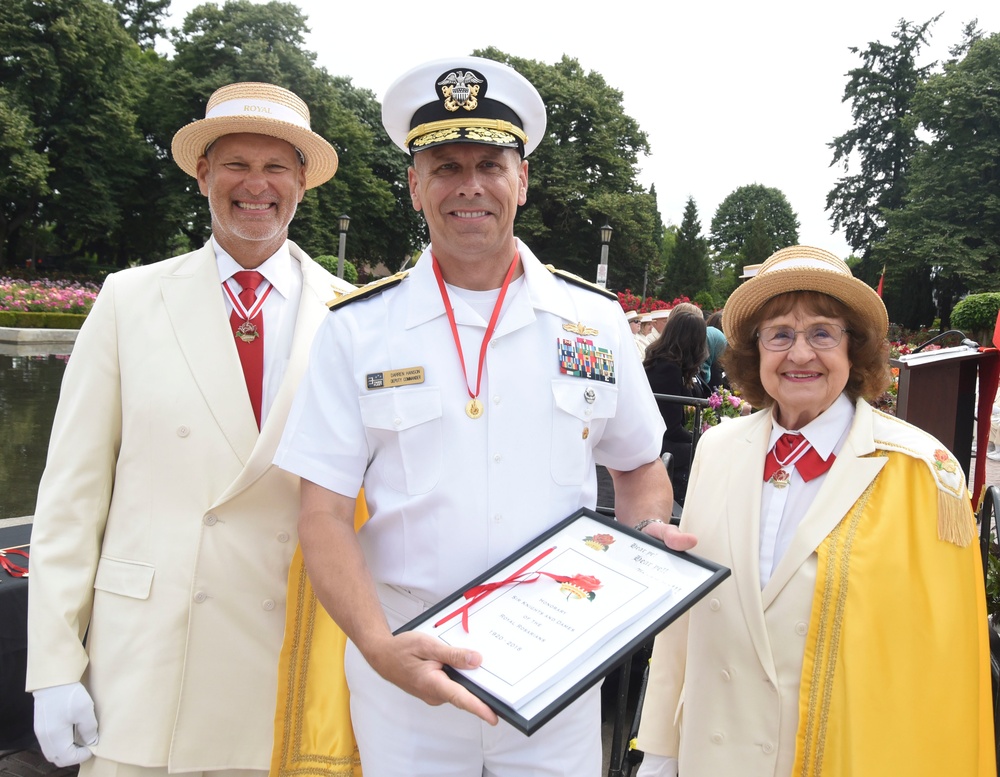 Royal Rosarians Honorary Knighting Ceremony in Peninsula Park Rose Garden