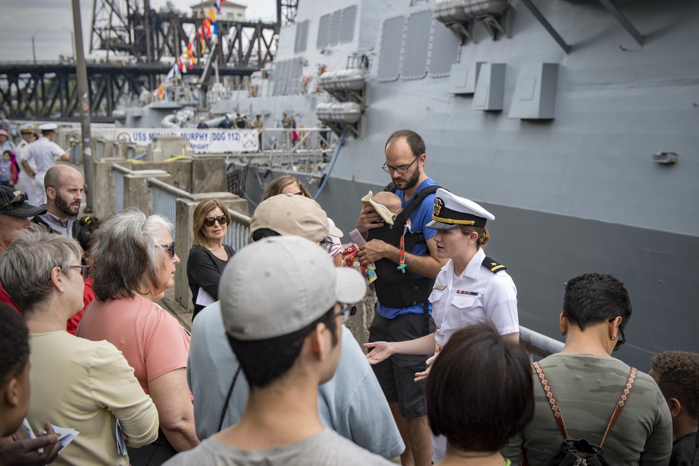 Sea Services Host Fleet Week Attendees During Portland Rose Festival