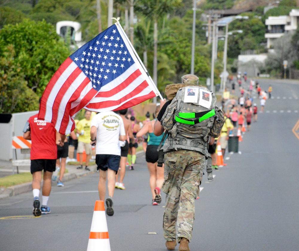 715th MI Soldiers Honor Fallen in Half Marathon