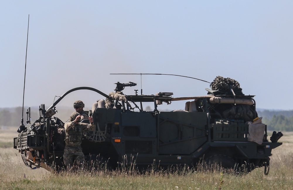 Multinational training at Saber Strike 18