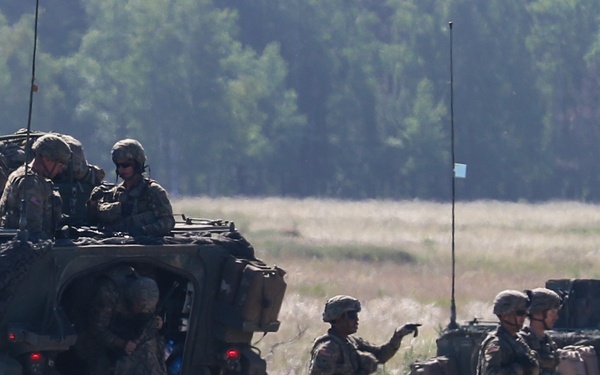 Multinational training at Saber Strike 18