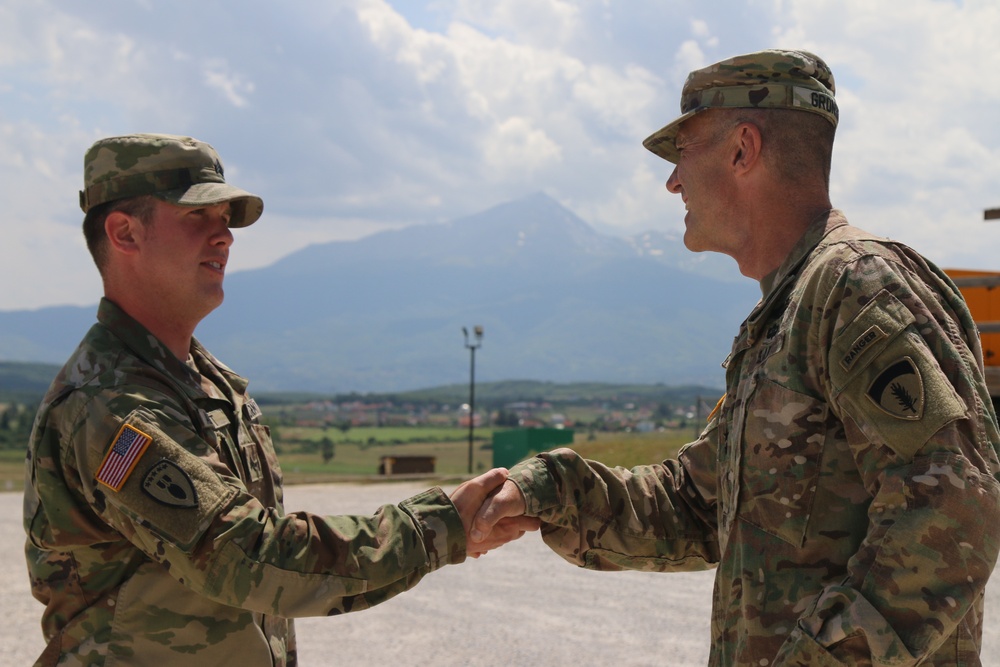 Major General Gronski supports Multi-National Battle Group - East