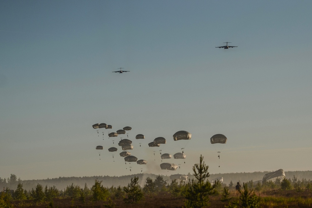 82nd Airborne Drop Into Latvia.