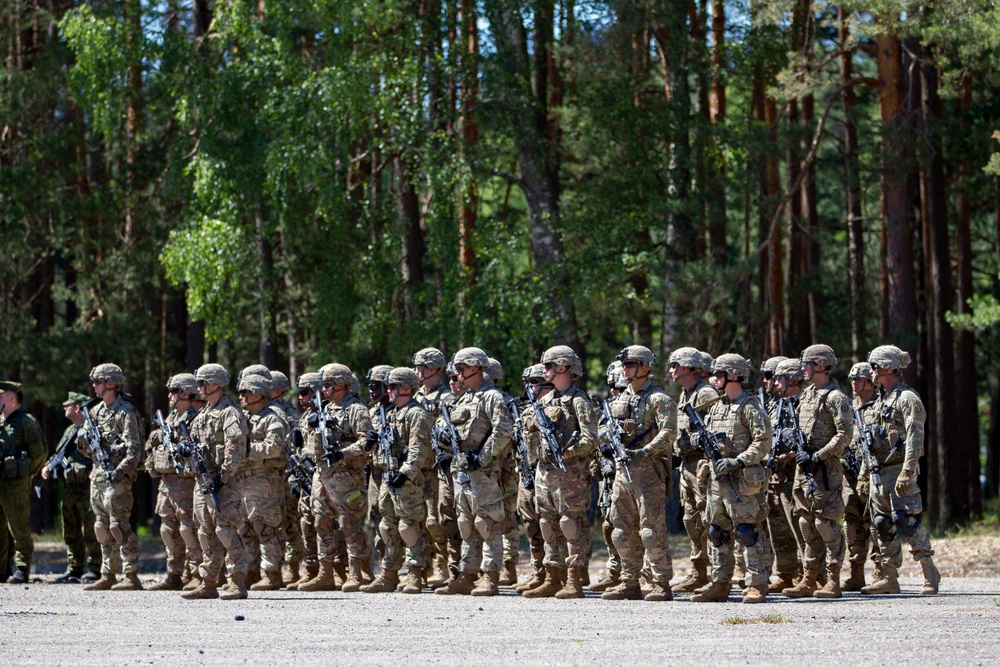 2CR joints Lithuanian Army for joint static display - Saber Strike 18