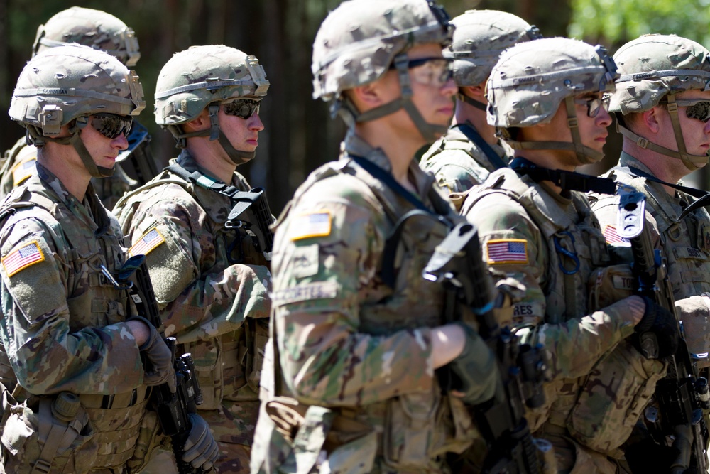 2CR joints Lithuanian Army for joint static display - Saber Strike 18