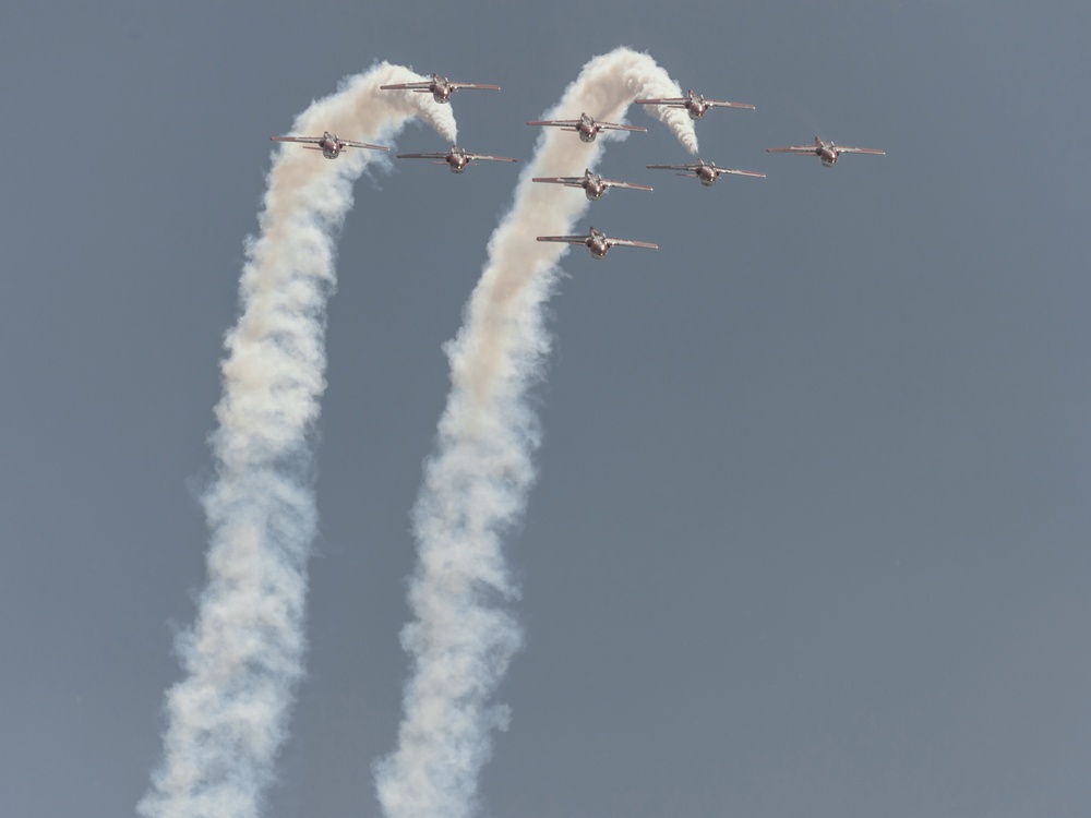 CF Snowbirds Perform for First Time at Niagara