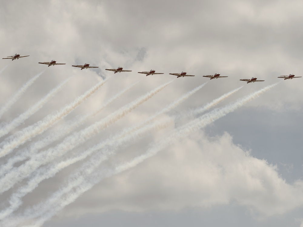 CF Snowbirds Perform for First Time at Niagara