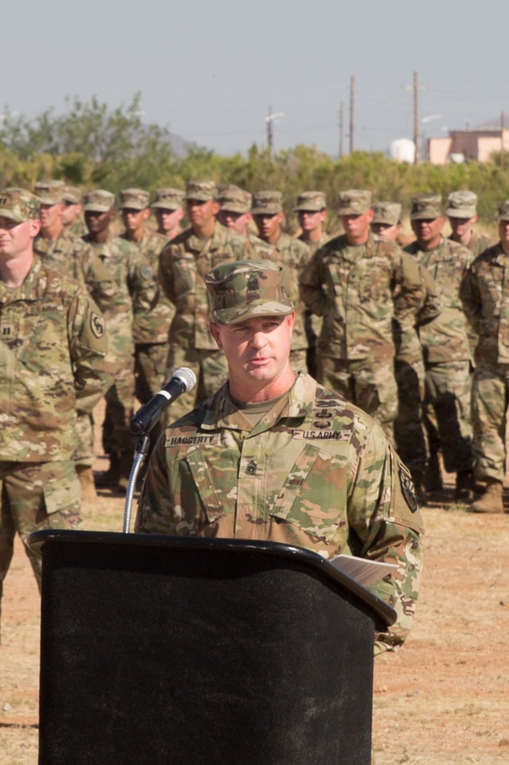 Incoming Command Sgt. Maj.  Remarks