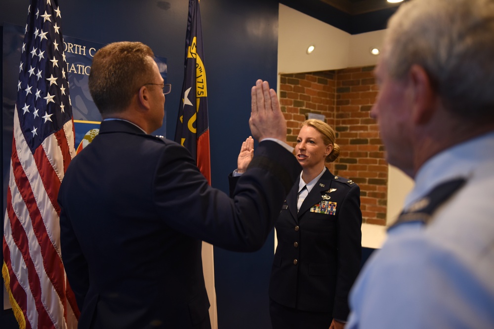 Col. Bryony A. Terrell Swears into the North Carolina Air National Guard