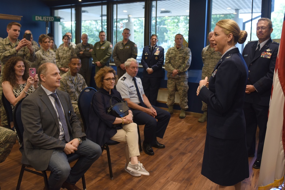 Col. Bryony A. Terrell Swears into the North Carolina Air National Guard