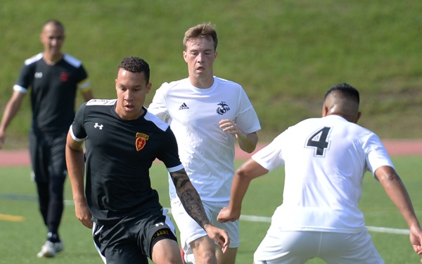 Marine Corps Battles Army on Final Day of Soccer Championship