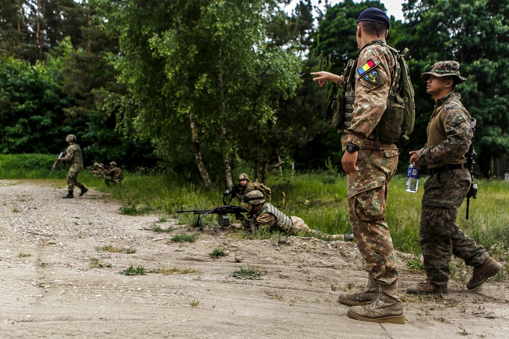U.S. Marines, Romanian Marines rehearse combat assault drills during BALTOPS