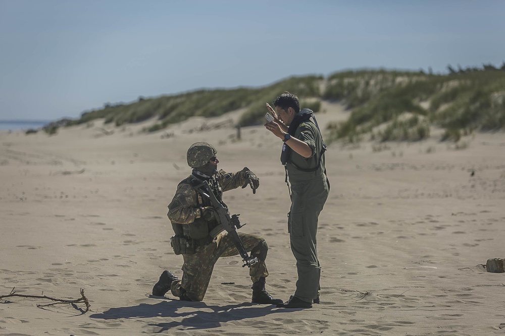 NATO forces work together in joint personnel recovery exercise during BALTOPS