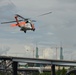 Coast Guard aircrew flies overs Portland, Ore.