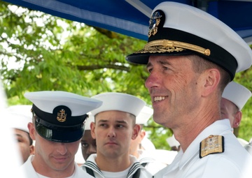 CNO All-hands Call Alongside USS Michael Murphy