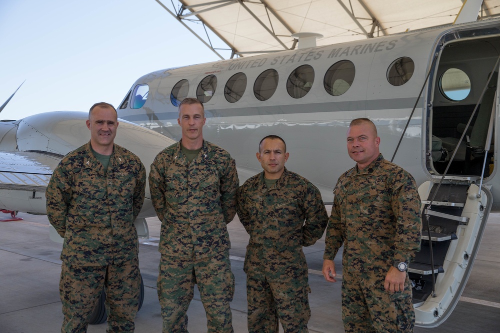 Marine Air Ground Task Force-23 senior leaders visit Marines with Marine Aircraft Group-41