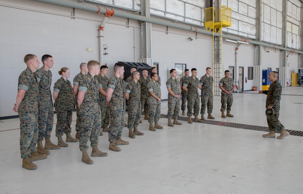 Marine Air Ground Task Force-23 senior leaders visit Marines with Marine Aircraft Group-41