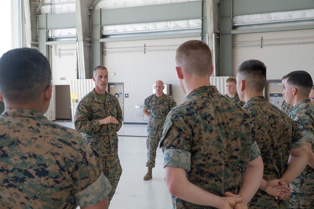 Marine Air Ground Task Force-23 senior leaders visit Marines with Marine Aircraft Group-41