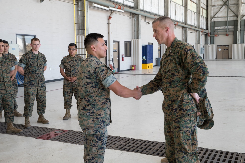 Marine Air Ground Task Force-23 senior leaders visit Marines with Marine Aircraft Group-41