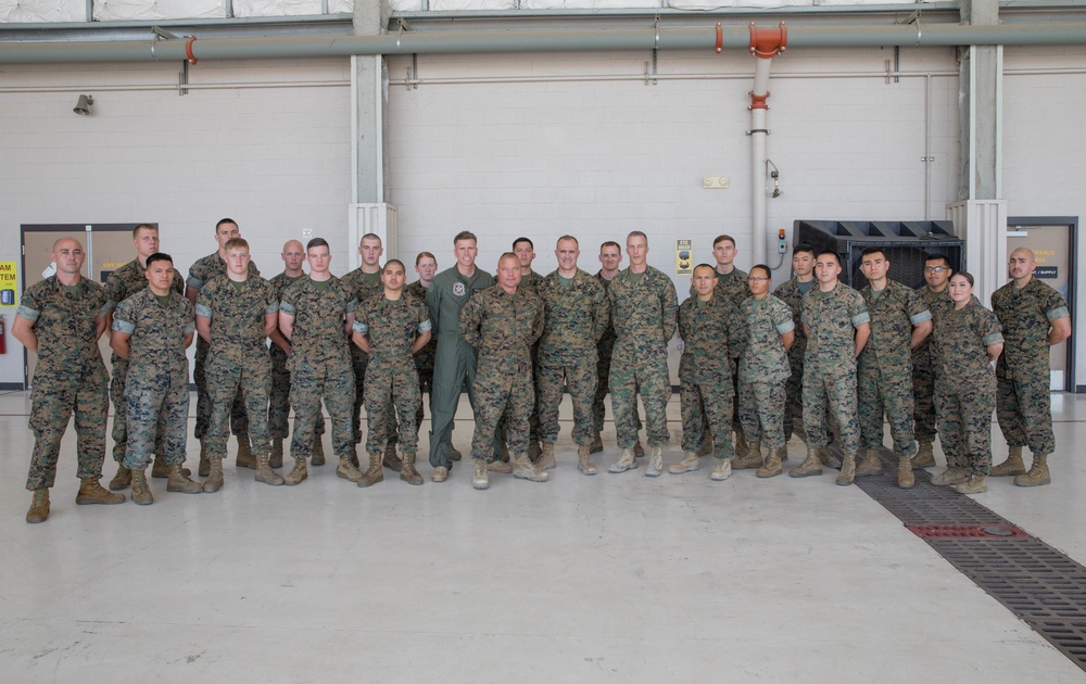 Marine Air Ground Task Force-23 senior leaders visit Marines with Marine Aircraft Group-41