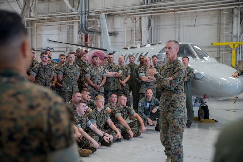 Marine Air Ground Task Force-23 senior leaders visit Marines with Marine Aircraft Group-41