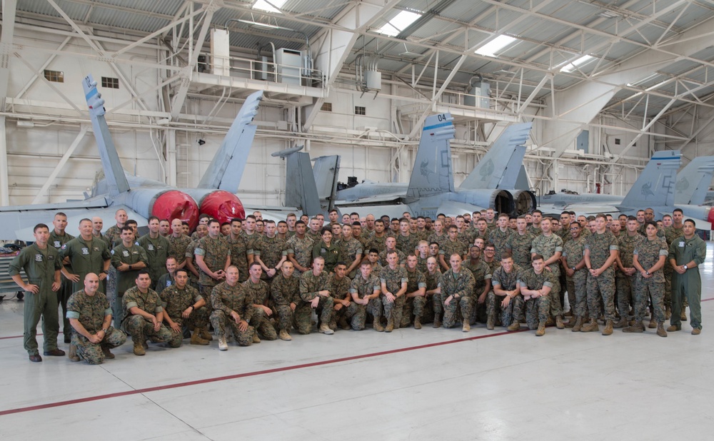 Marine Air Ground Task Force-23 senior leaders visit Marines with Marine Aircraft Group-41