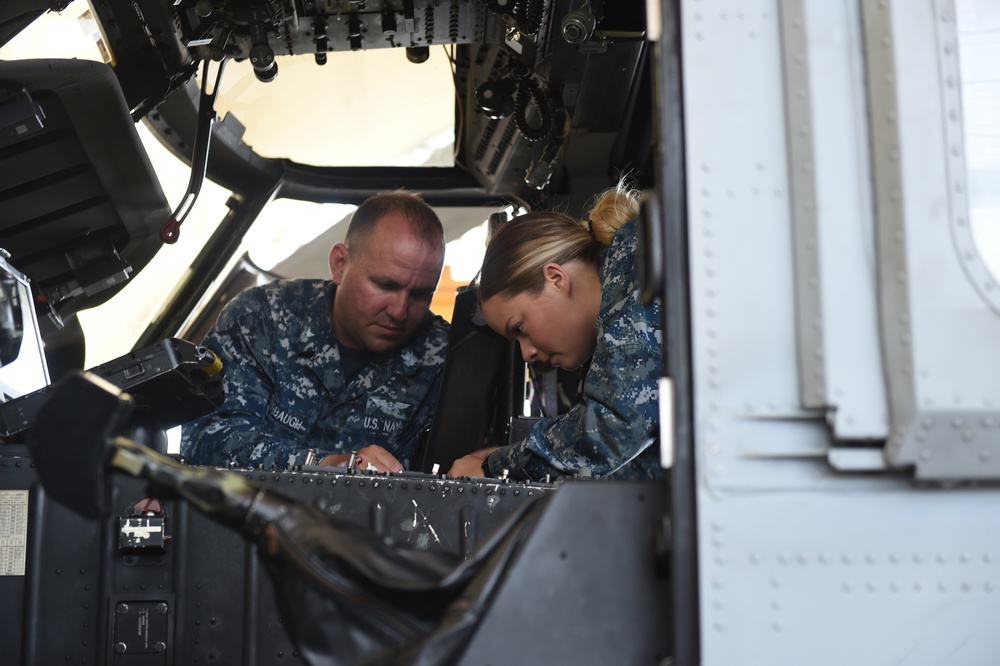 Maintenance on the MH 60 Nighthawk