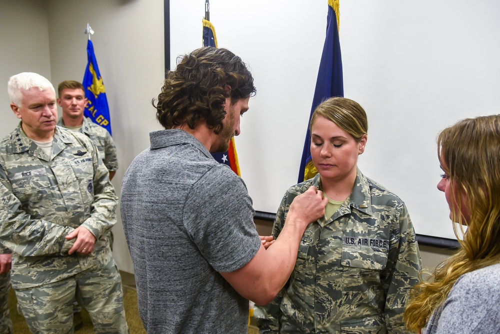 Lieutenant Gen. Rice and Command Chief Anderson visit Battle Creek Air National Guard.