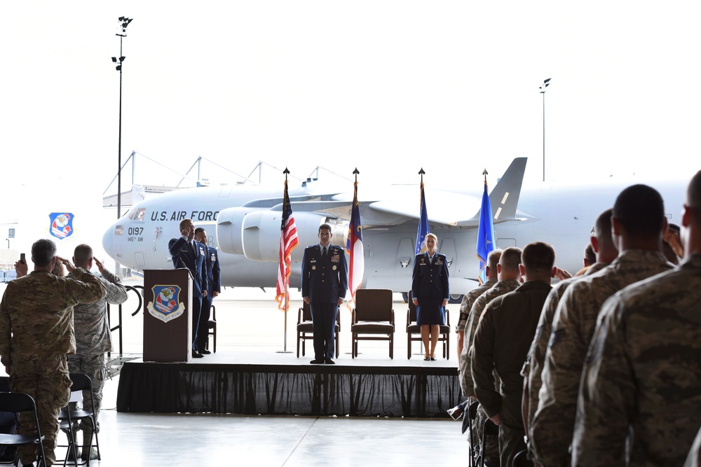 North Carolina Air National Guard Welcomes First Female Commander Col. Bryony Terrell