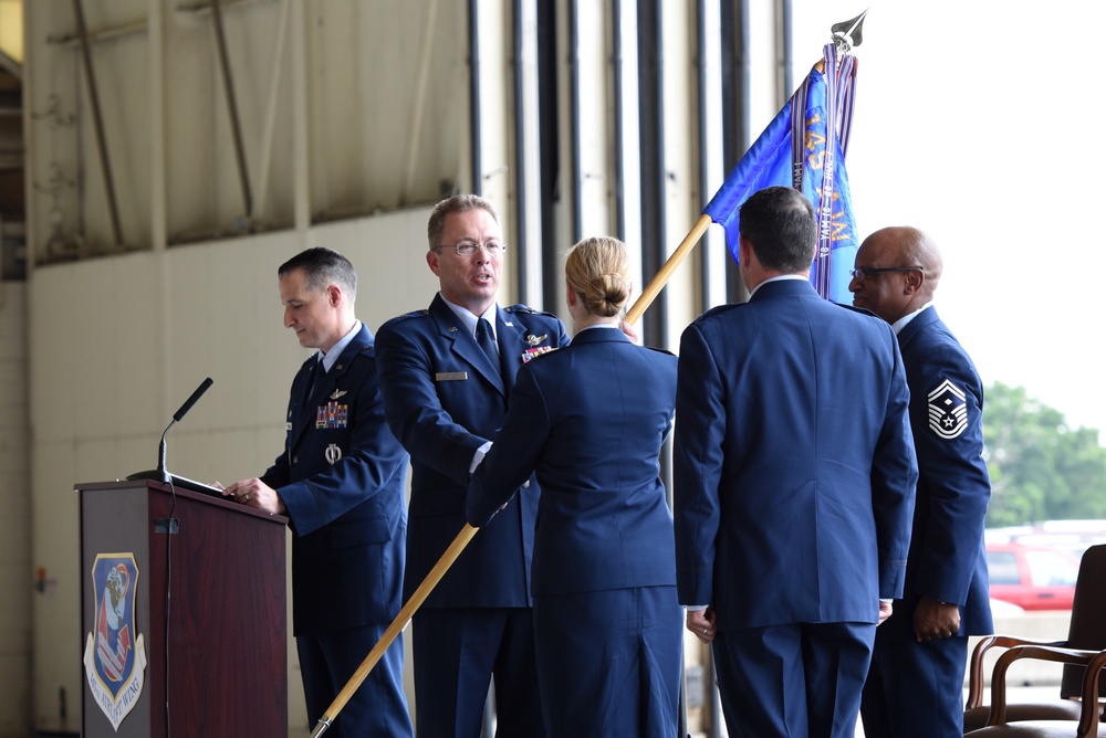 North Carolina Air National Guard Welcomes First Female Commander Col. Bryony Terrell